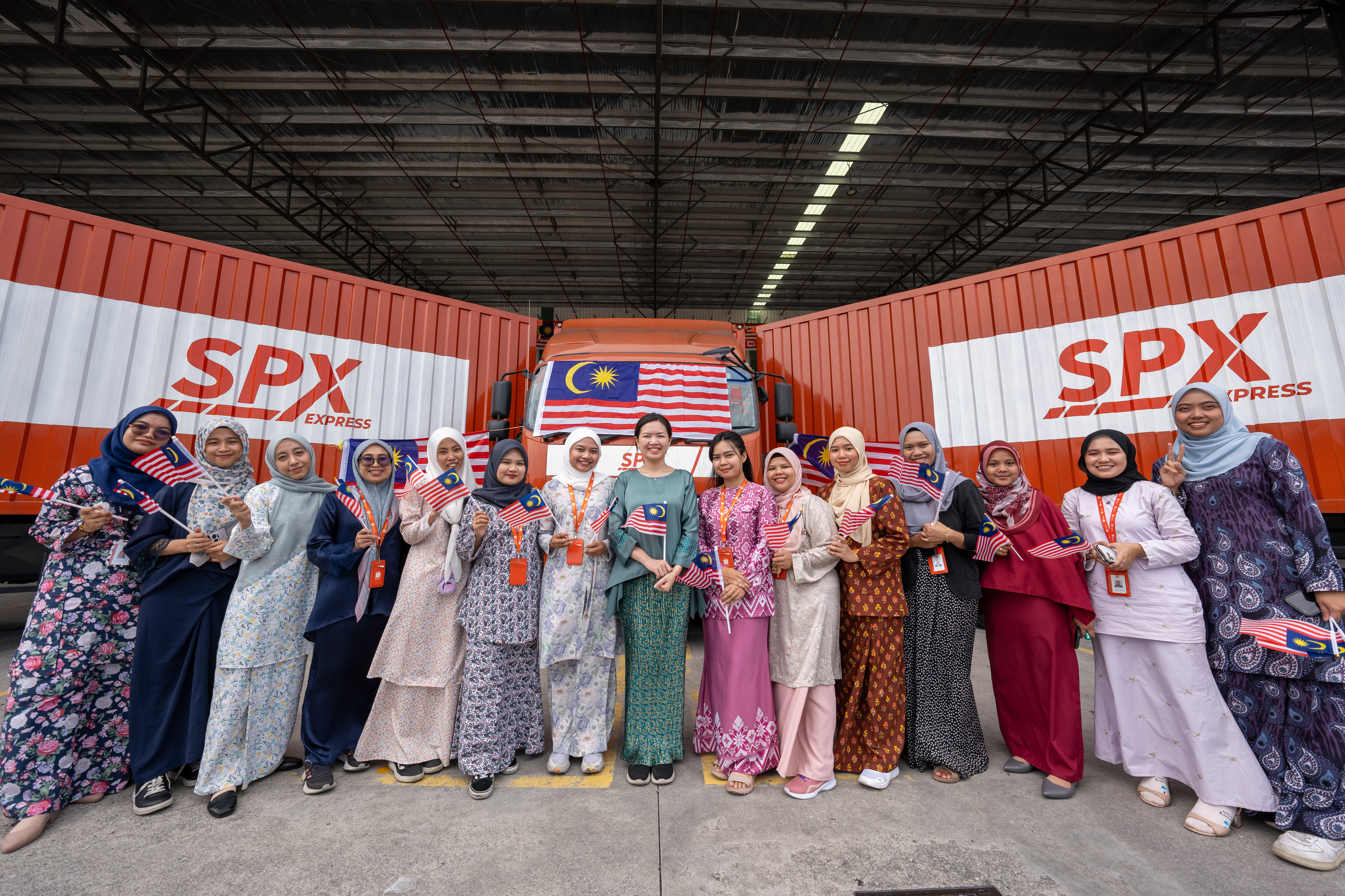 Cheah Lee Sun (middle), Head of SPX Express, said women at SPX are thriving in leadership, technical, and operational roles, working alongside their peers to drive innovation in logistics