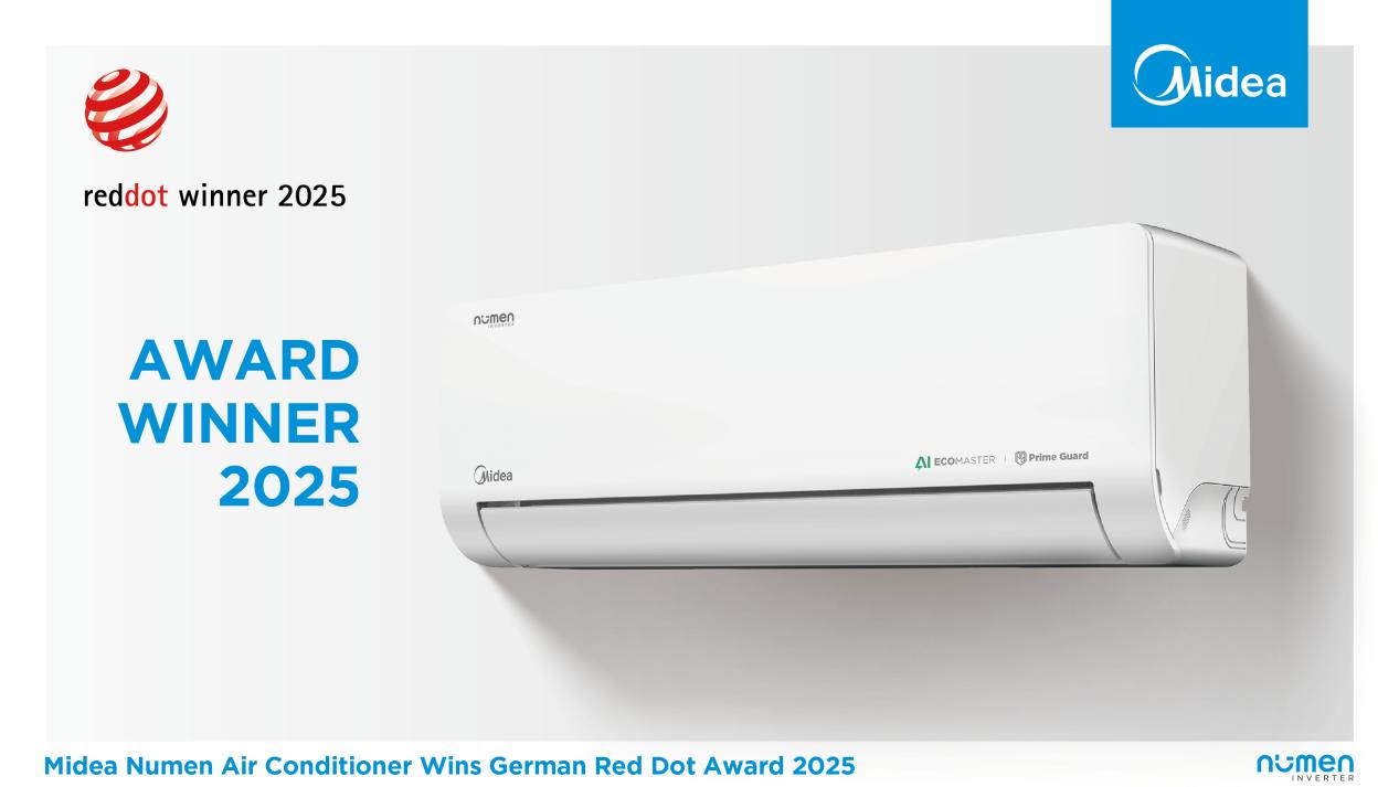 Midea Numen AC for Southeast Asia Earns German Red Dot Award for Groundbreaking Designs