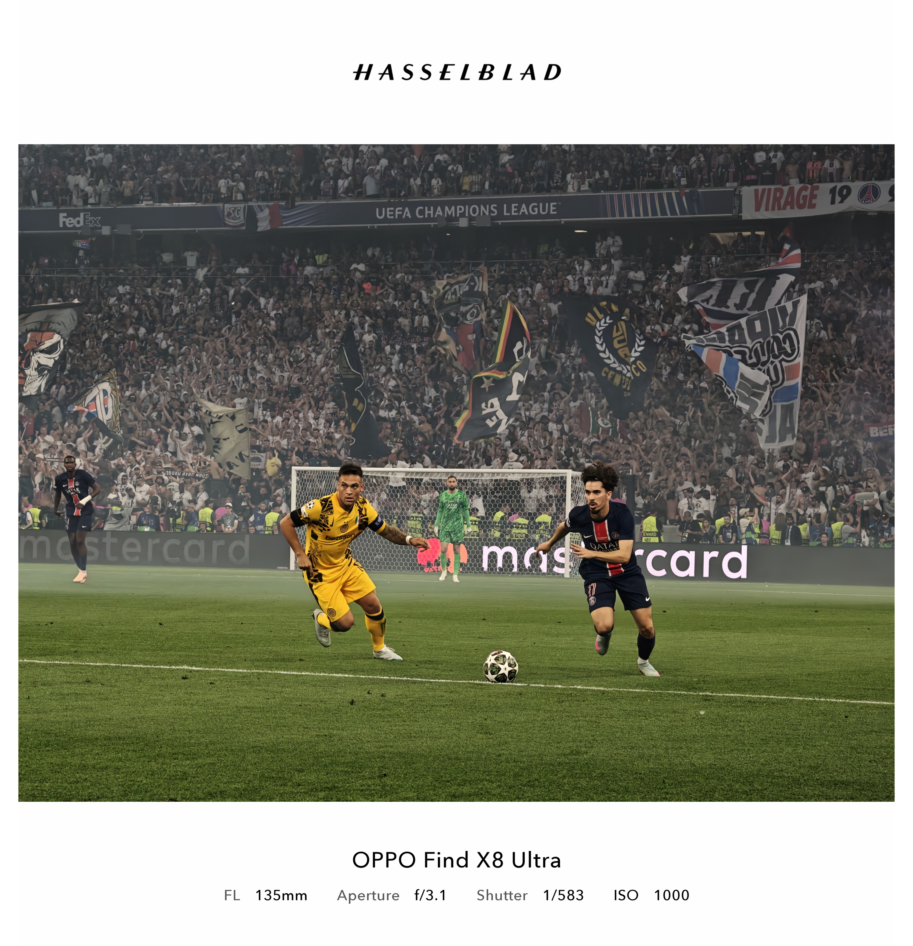 Legendary moments on the pitch captured by OPPO technology