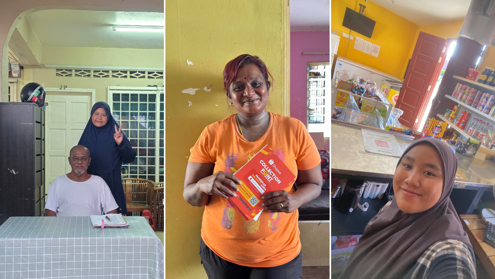 (From left to right) Collection Point Managers; Aishah, Puan Rita, Cik Siti
