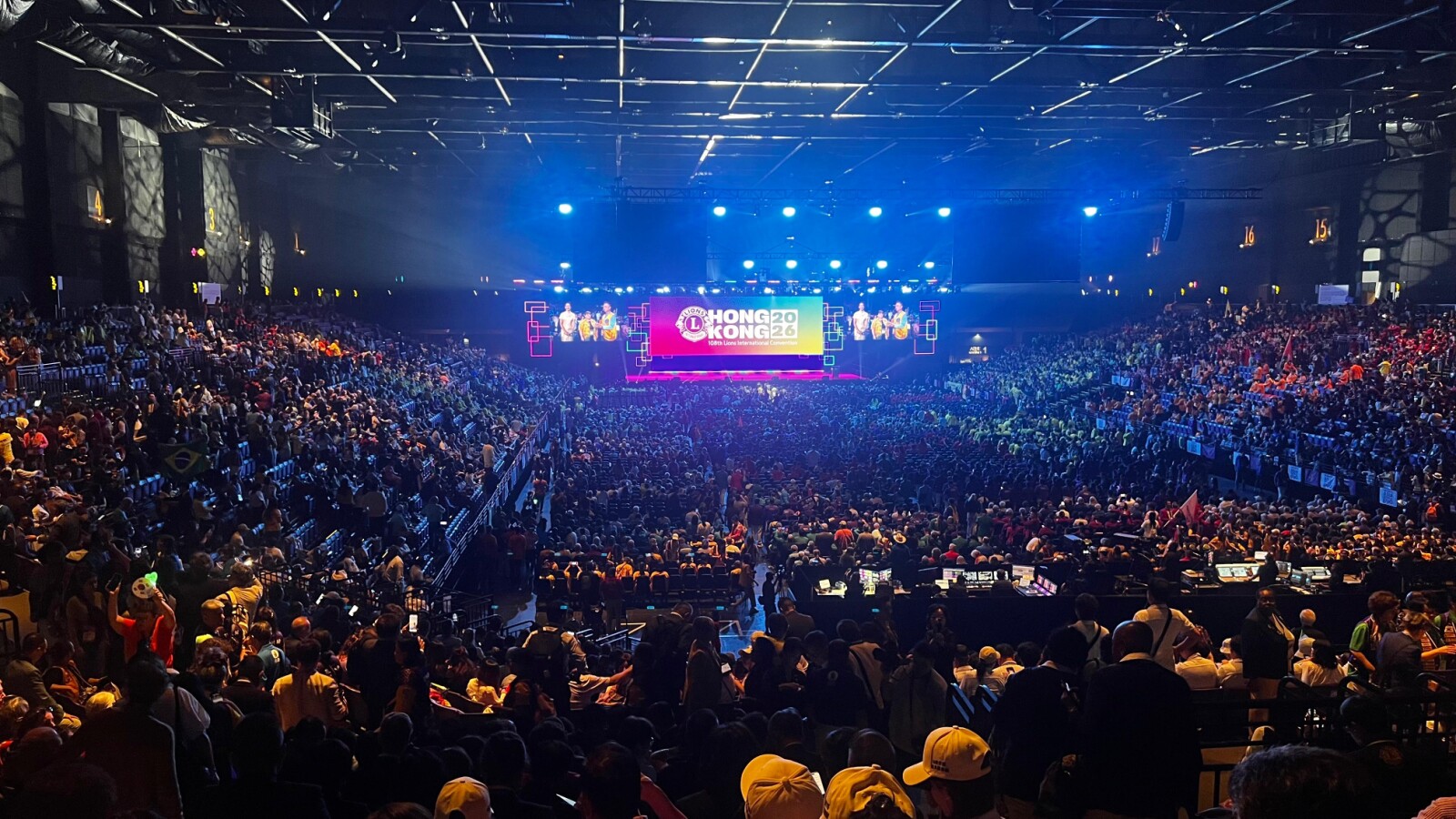 The opening ceremony was attended by more than 10,000 representatives from Lions Clubs worldwide.