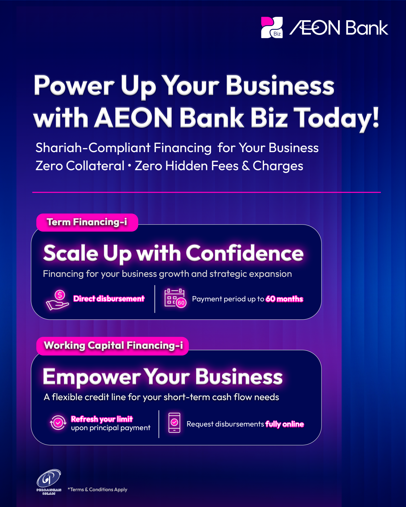 Introducing the Term Financing-i and Working Capital Financing-i by AEON Bank Biz